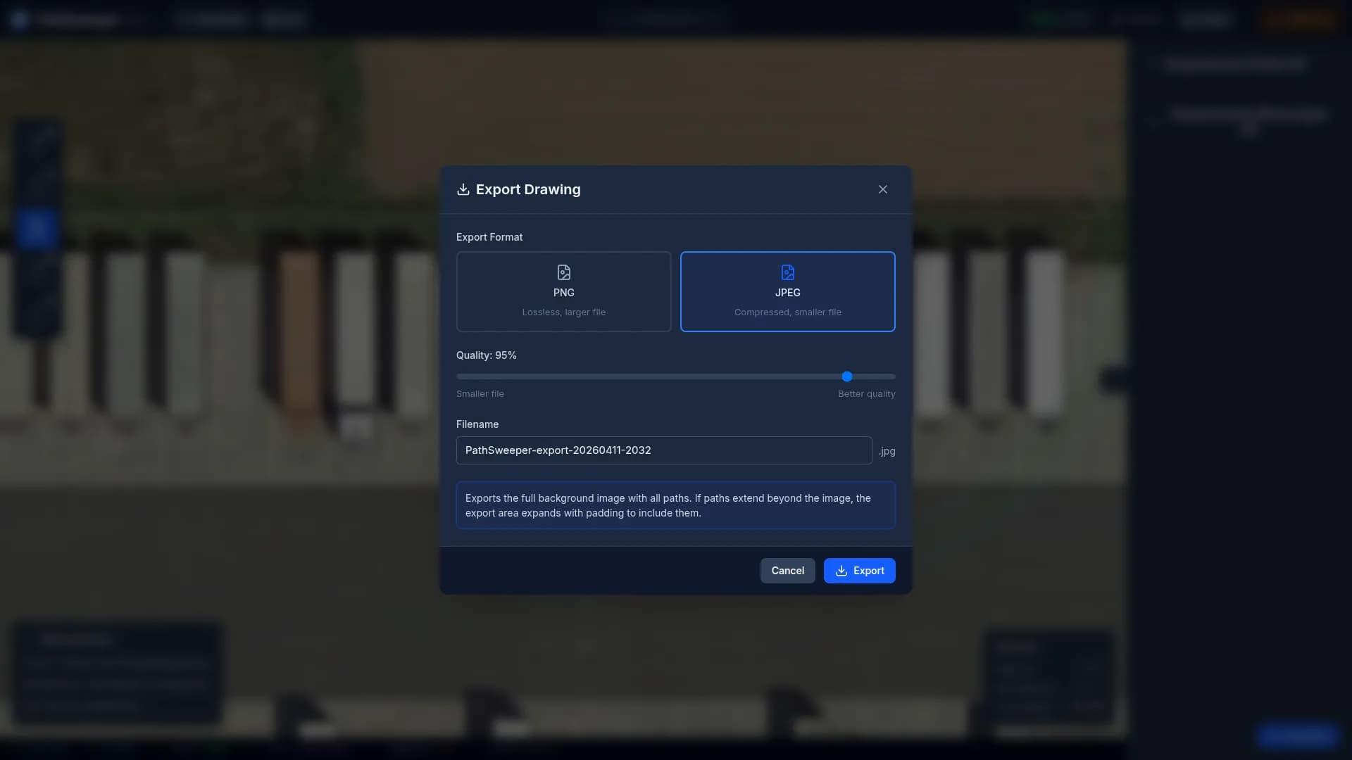 Ergebnis exportieren