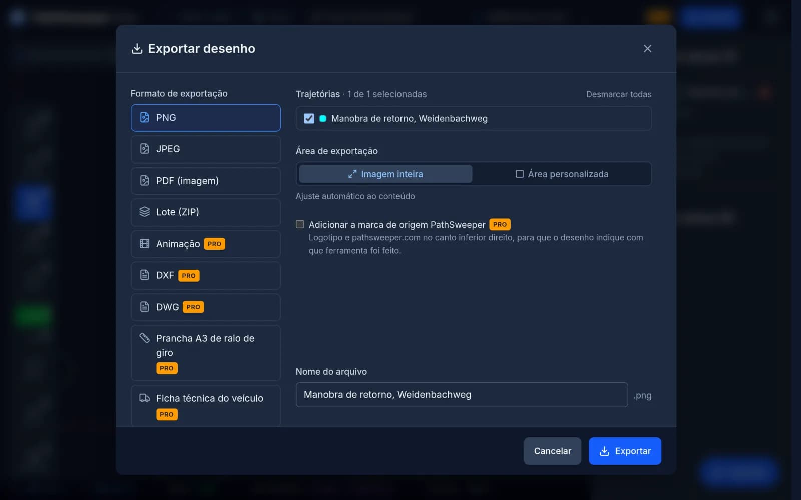 Importação e exportação